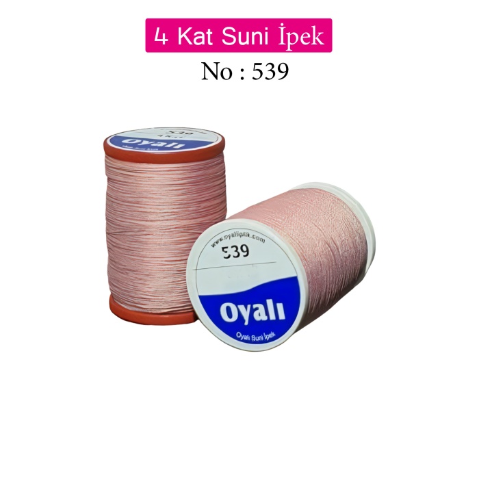 Oyalı 4 Kat Suni İpek İplik İğne Oyası Boncuk İpi Tığ Oyası No:539