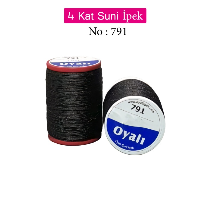 Oyalı 4 Kat Suni İpek İplik İğne Oyası Boncuk İpi Tığ Oyası No:791