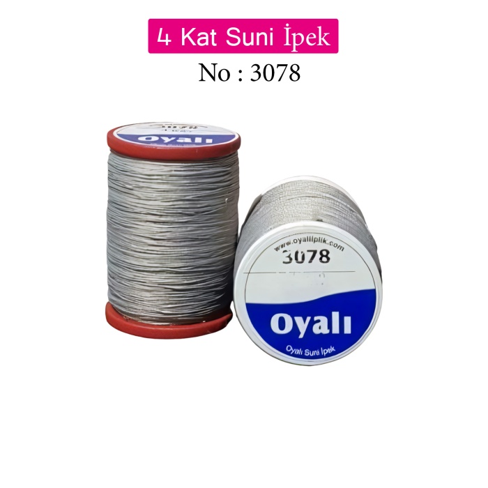 Oyalı 4 Kat Suni İpek İplik İğne Oyası Boncuk İpi Tığ Oyası No:3078