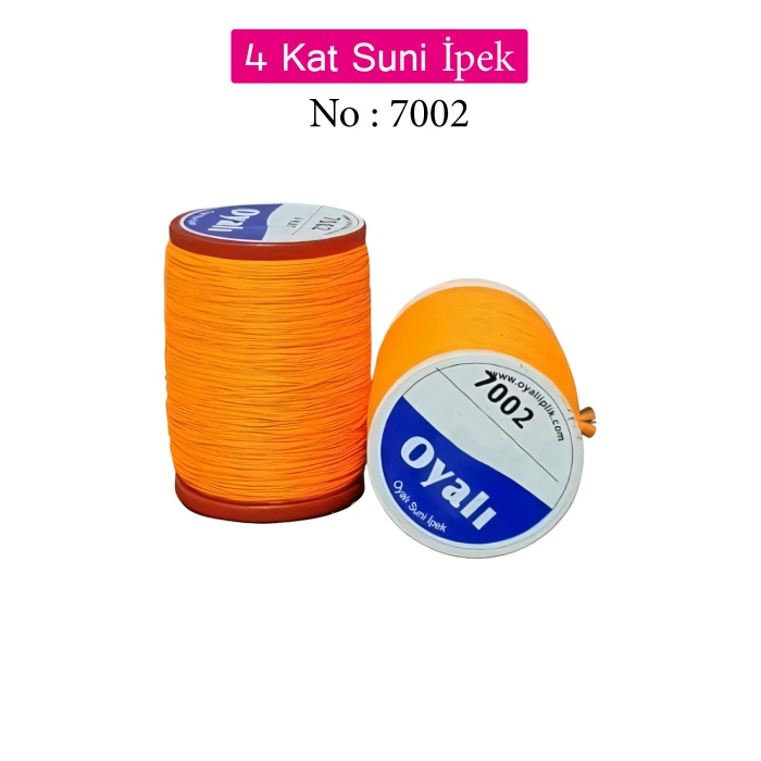 Oyalı 4 Kat Suni İpek İplik İğne Oyası Boncuk İpi Tığ Oyası No:7002