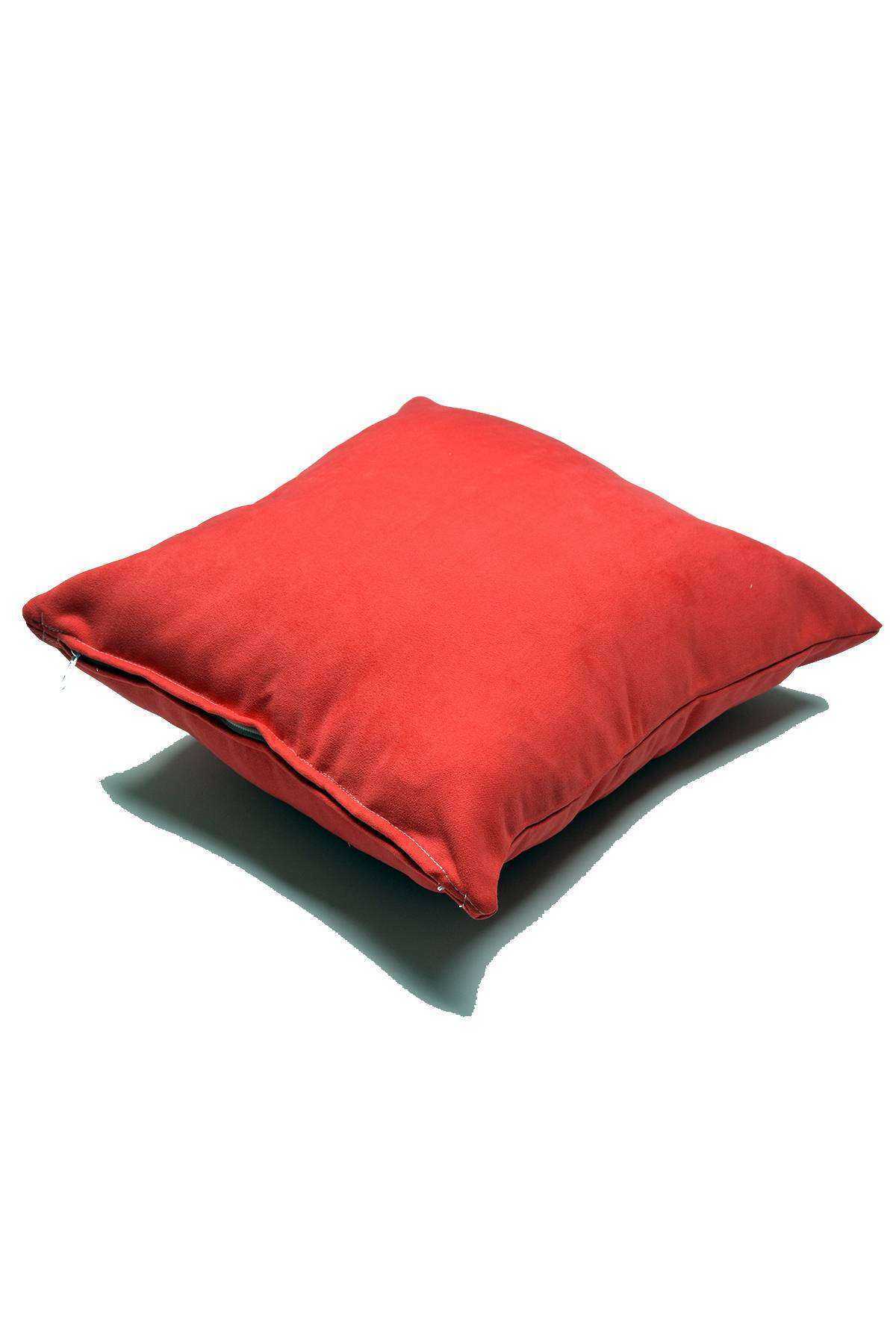 Kırlent Yastık Minder Kılıfı 1 adet 40X40 cm Kırmızı