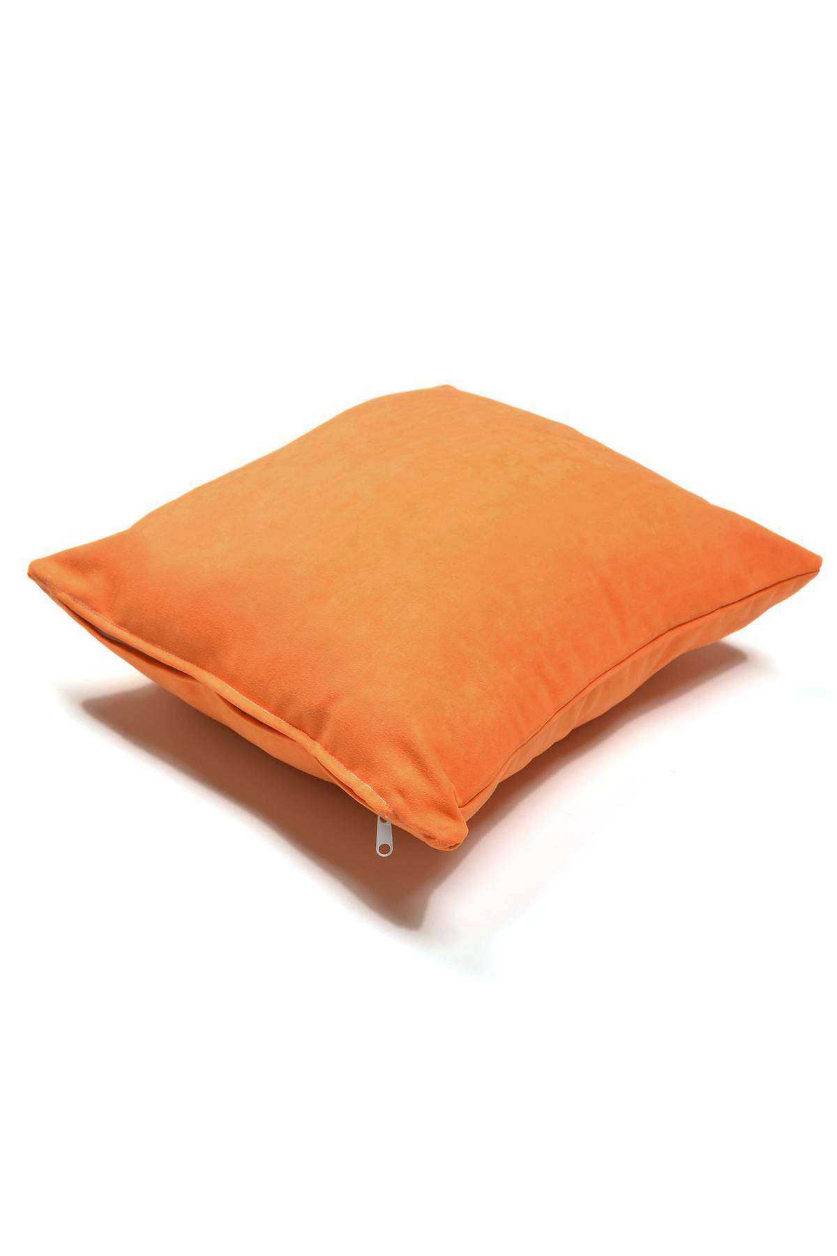 Kırlent Yastık Minder Kılıfı 1 adet 40X40 cm Portakal