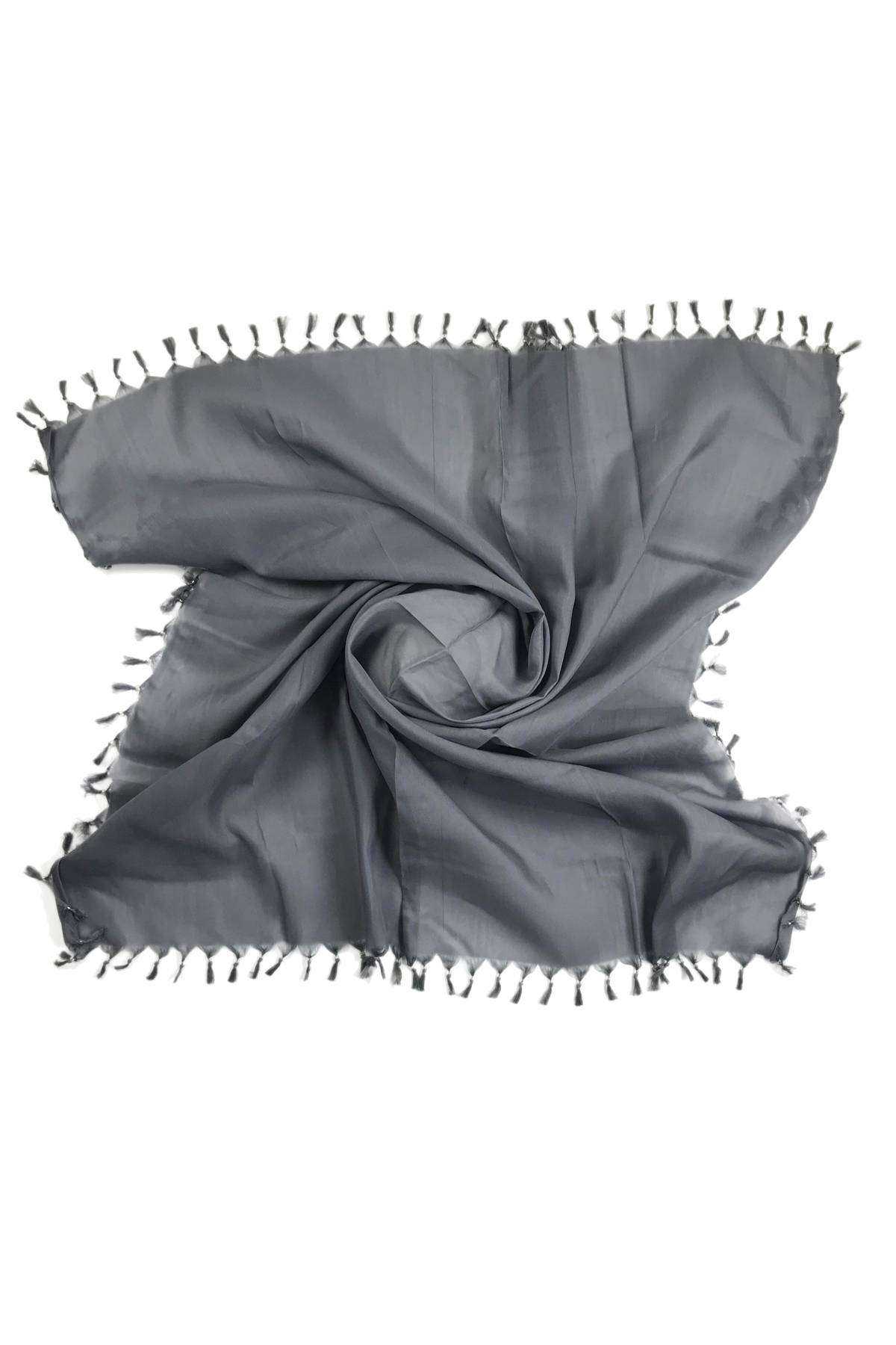 2 Adet Düz Çekme Boncuklu Polyester Yazma 100x100 cm S6