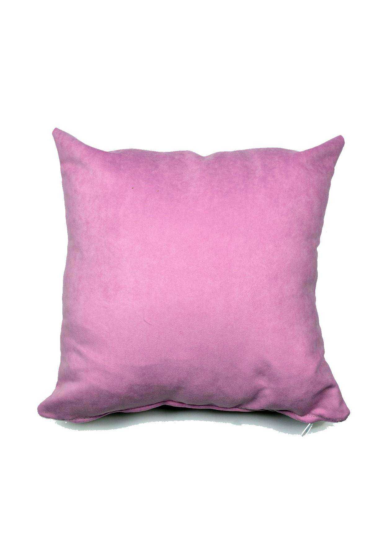 2 adet Süet Kırlent Minder Kılıfı 40X40cm Bordo Lila
