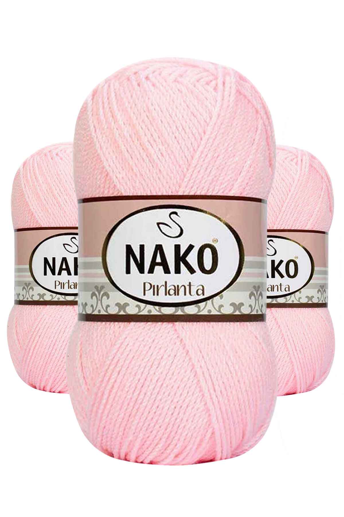3 Adet Pırlanta Amigurumi El Örgü İpi Yünü Sindirella Pembe 4531