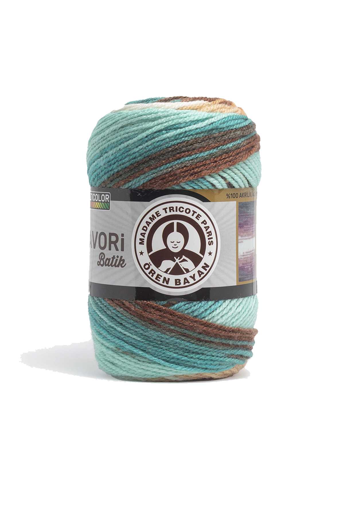 3 Adet Favori Batik El Örgü Ipliği 100 Gr 910
