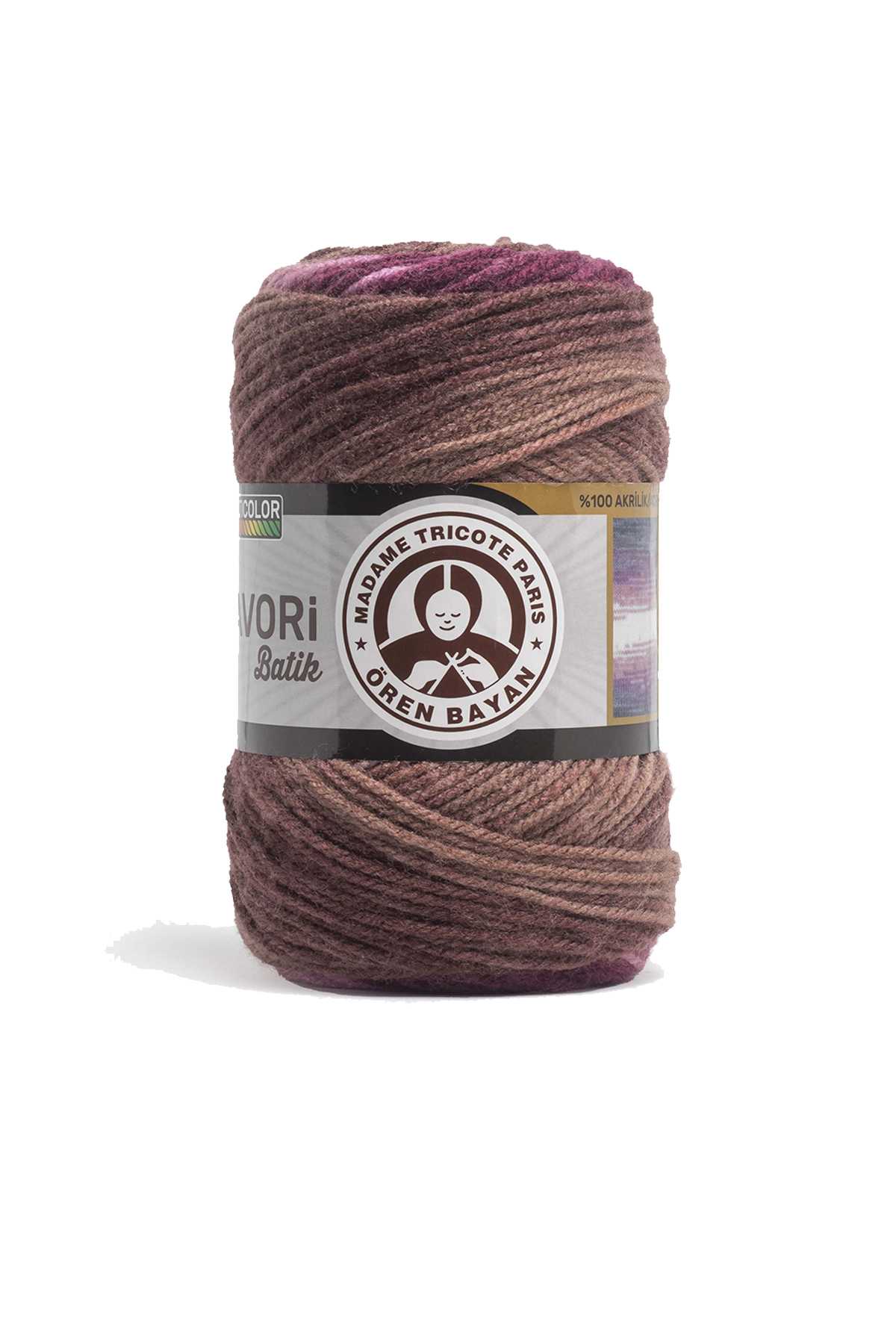 3 Adet Favori Batik El Örgü Ipliği 100 Gr 909