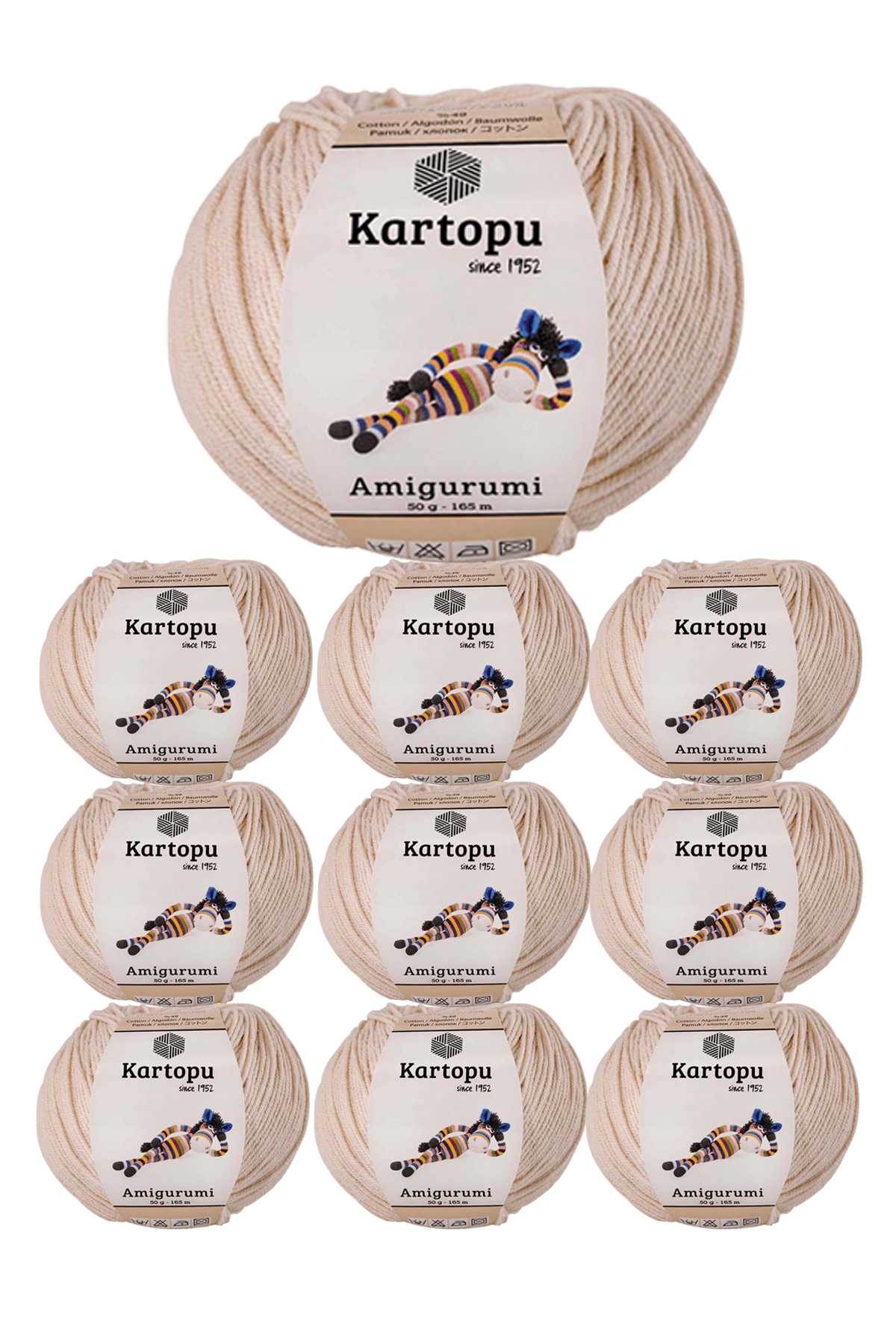 10 Adet Amigurumi El Örgü İpi 50gr 354