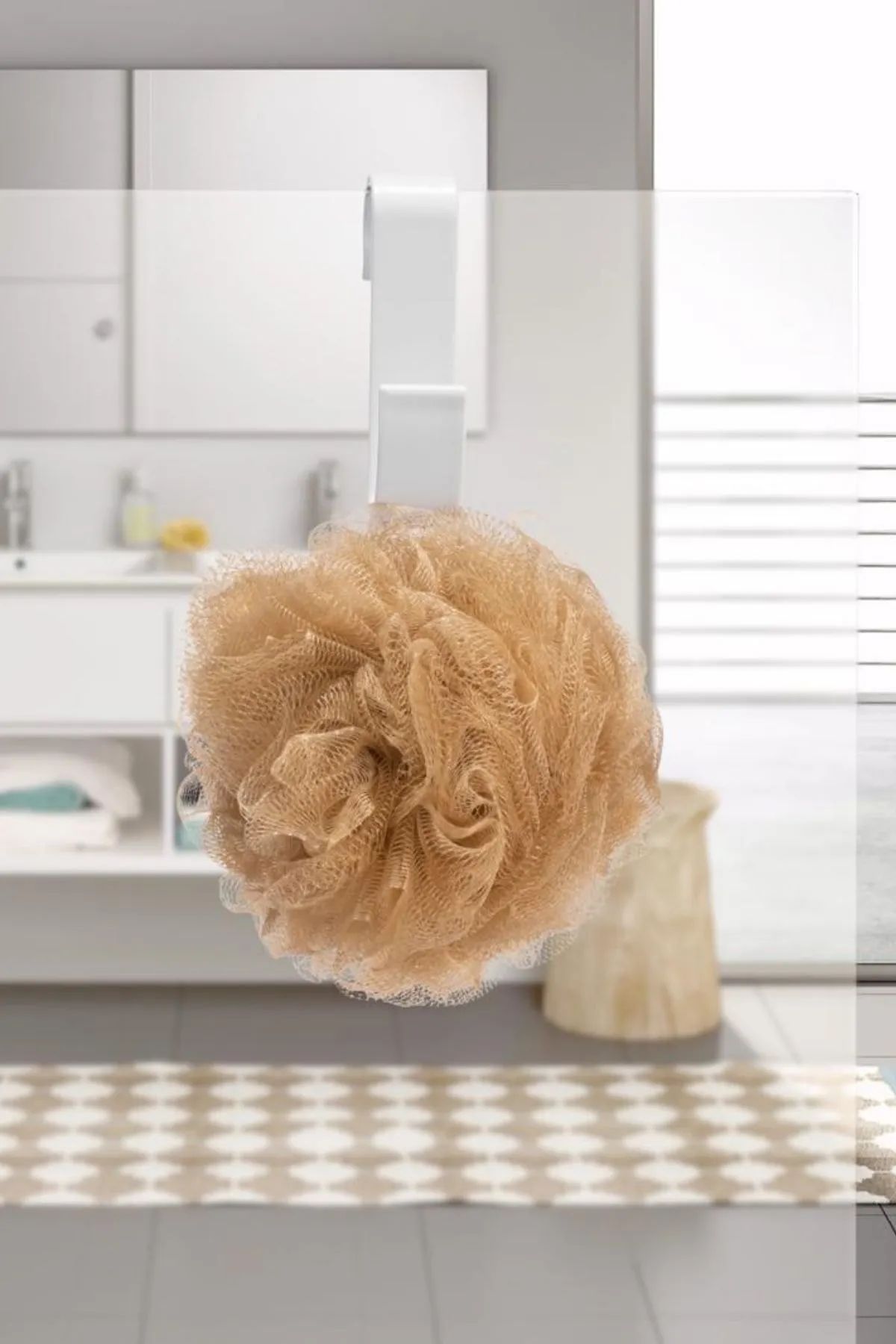 Havlupan Askılık 4'lü Bornoz Askılığı Çamaşır Havlupan Askı Aparatı Beyaz