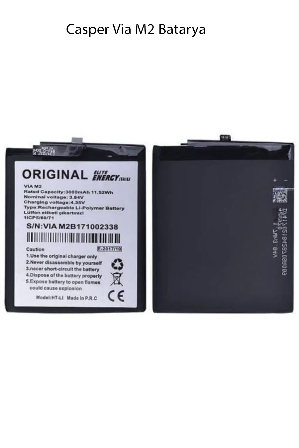 Casper Via M2 Model Telefonla Uyumlu Batarya Pil 3000 Mah