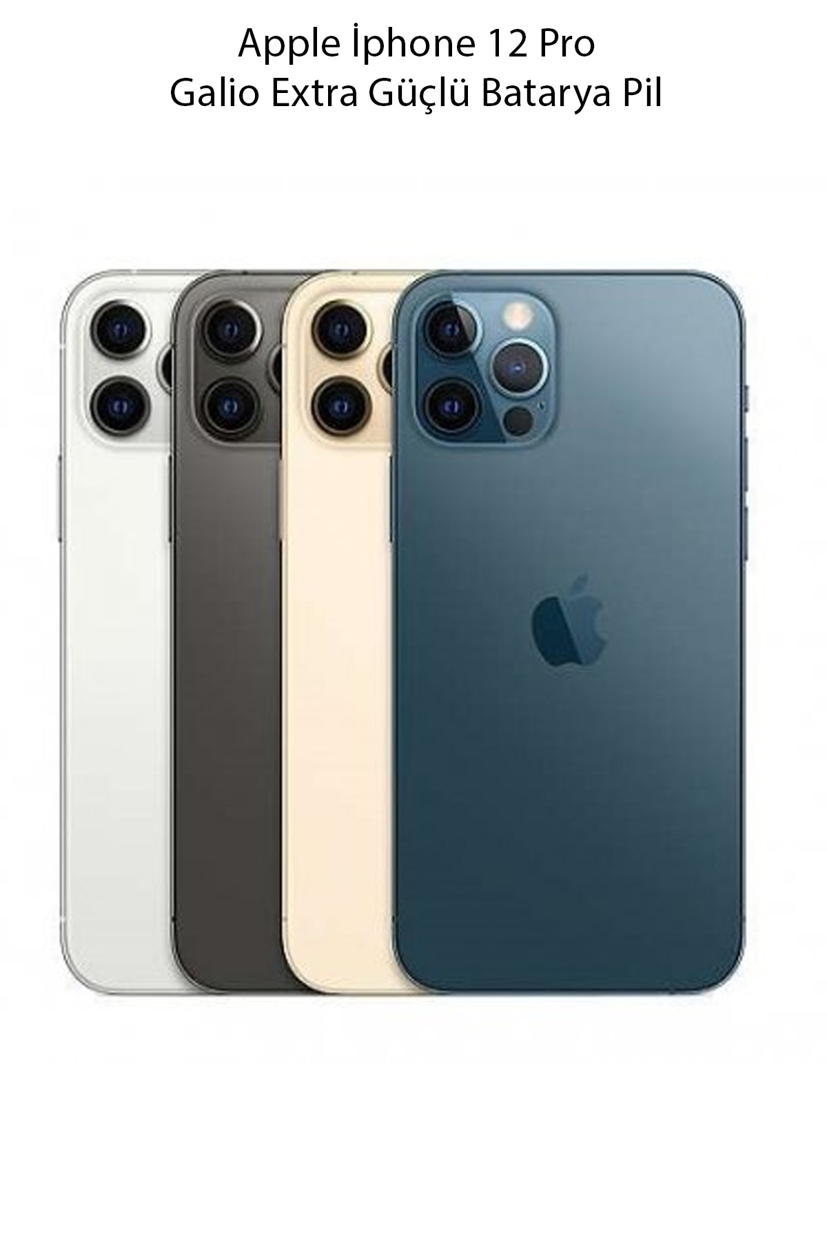 Apple İphone 12 Pro Galio Extra Güçlü Batarya Pil