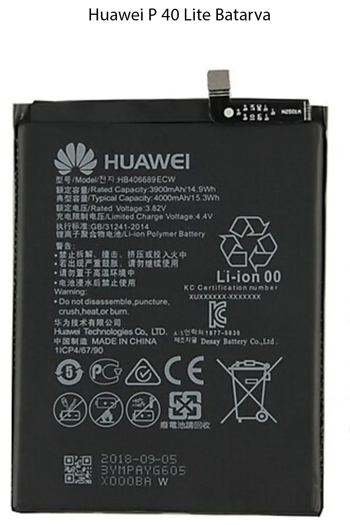 Huawei P40 Lite Batarya Pil