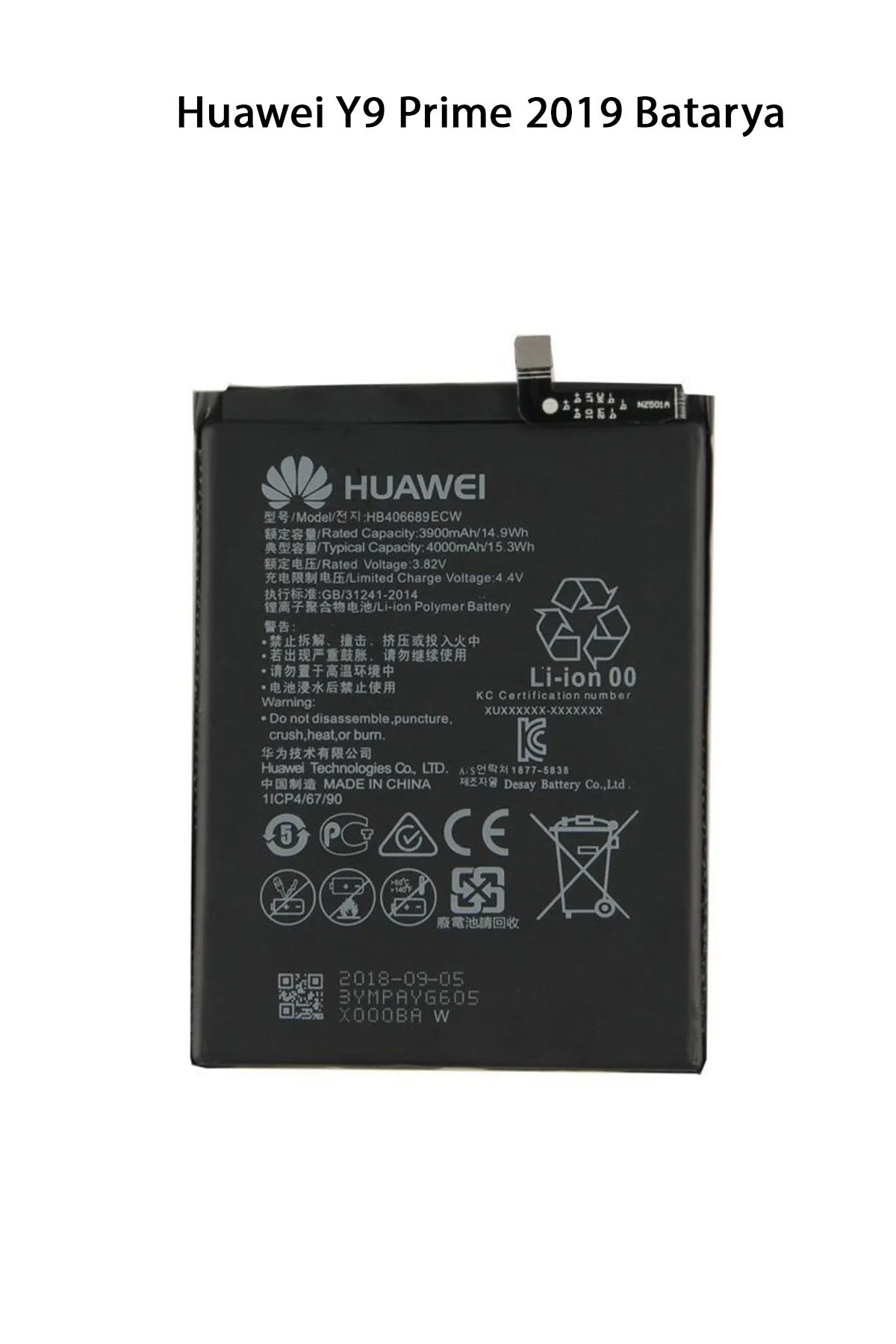Huawei Y9 Prime 2019 Batarya Pil