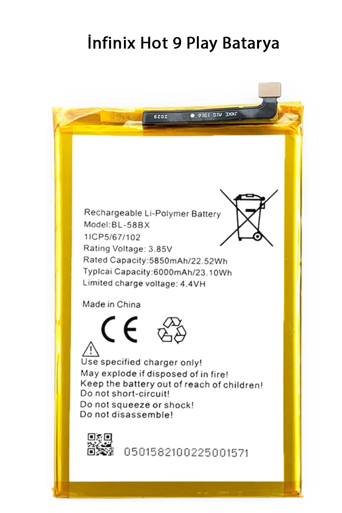 İnfinix Hot 9 Play Batarya Pil
