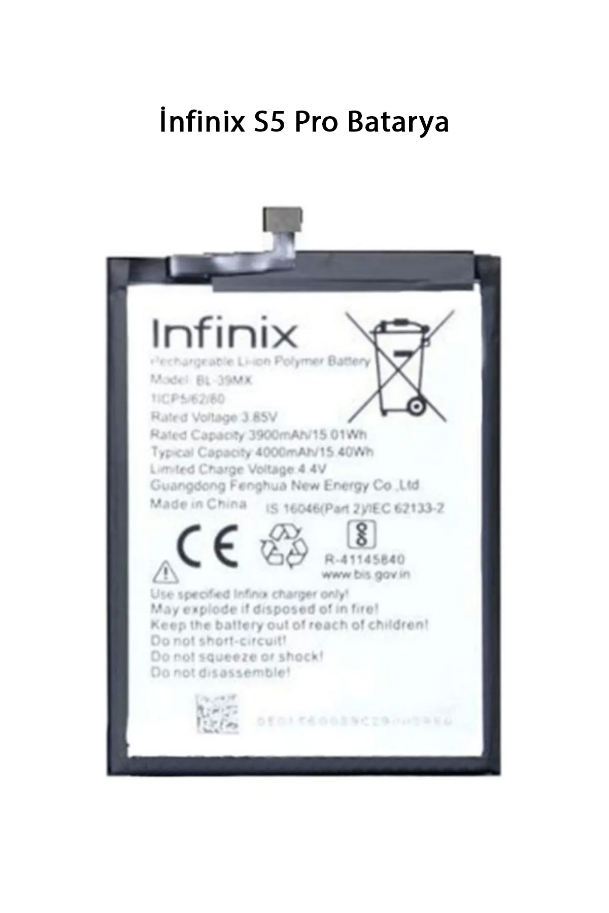 İnfinix S5 Pro Batarya Pil