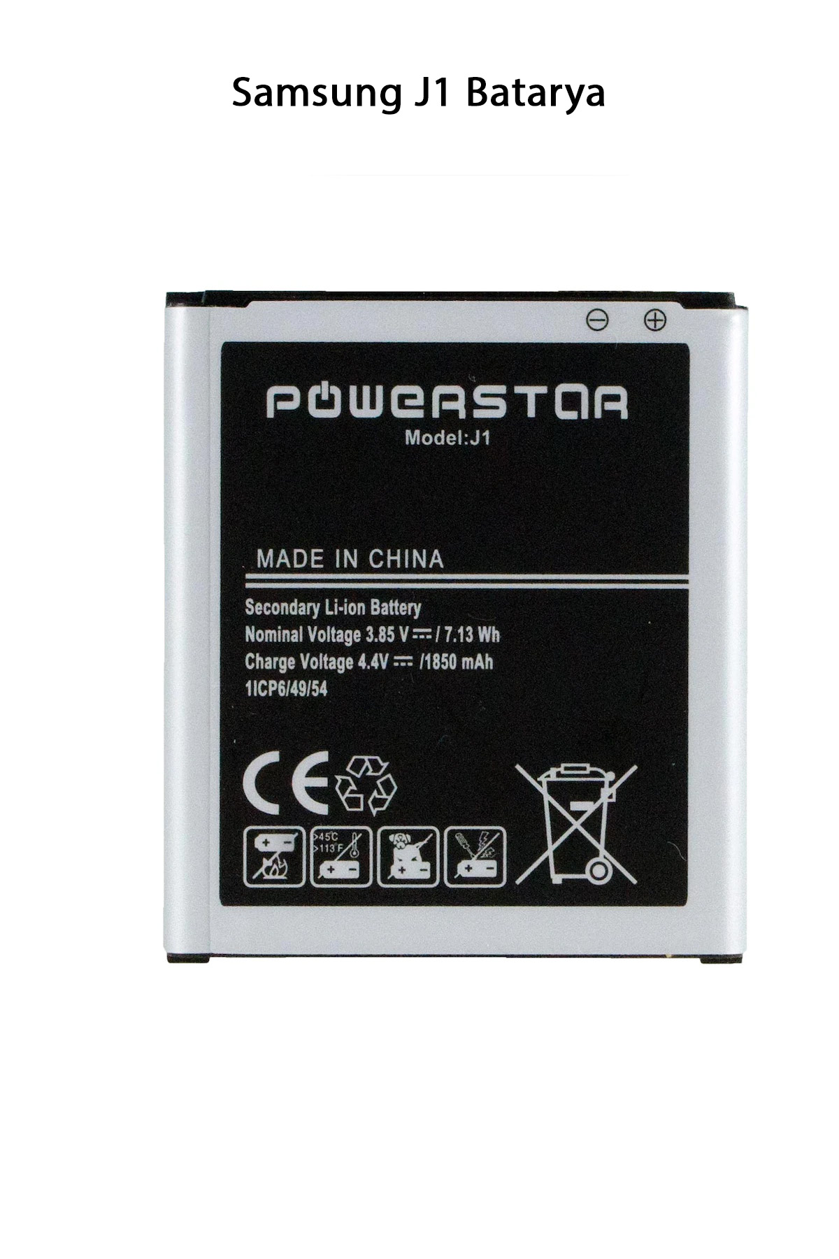 Samsung Galaxy J1 Telefonlarla Uyumlu Batarya 1850 mAh