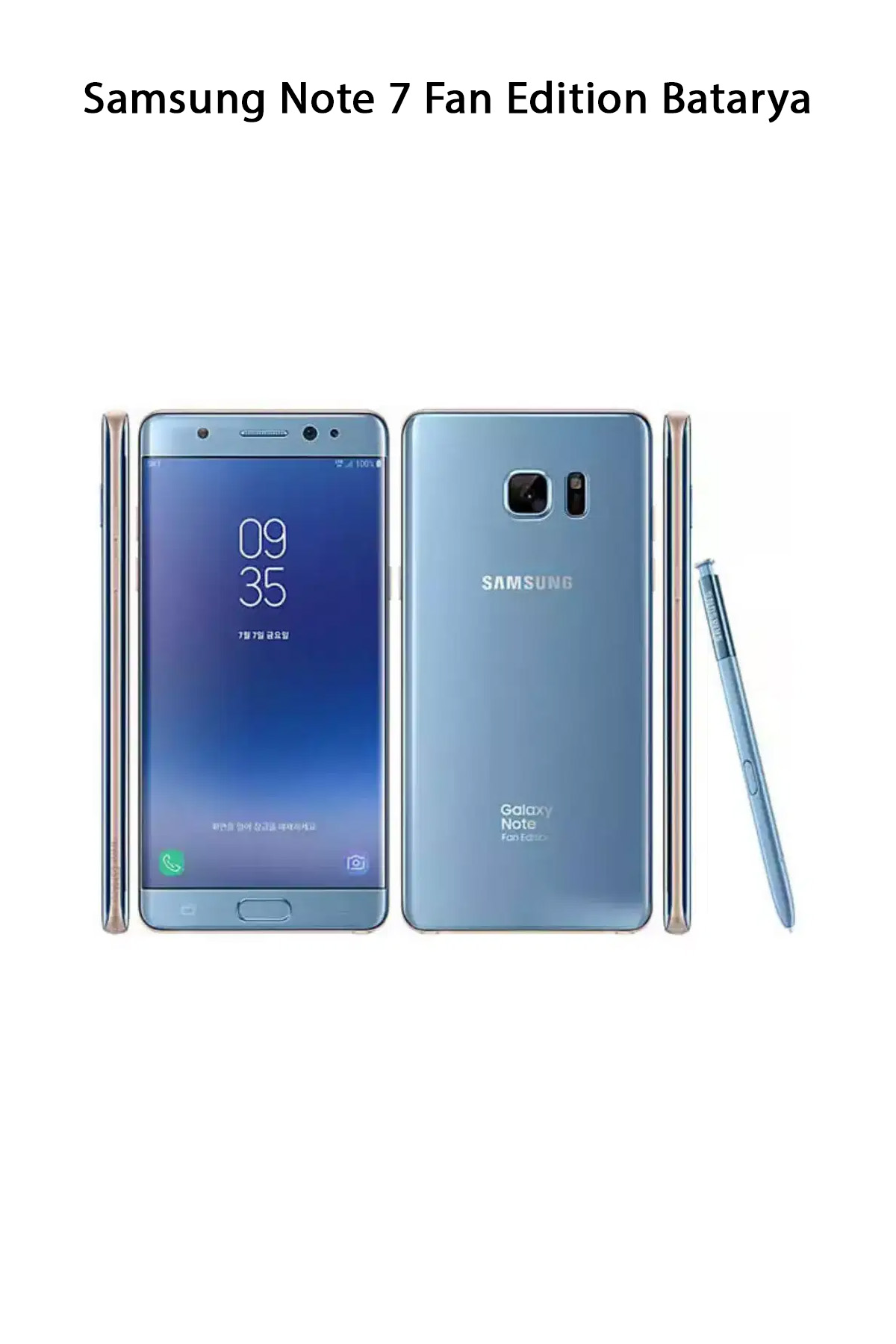 Samsung Note 7 Fan Edition Telefonlarla Uyumlu Batarya 3200 mAh