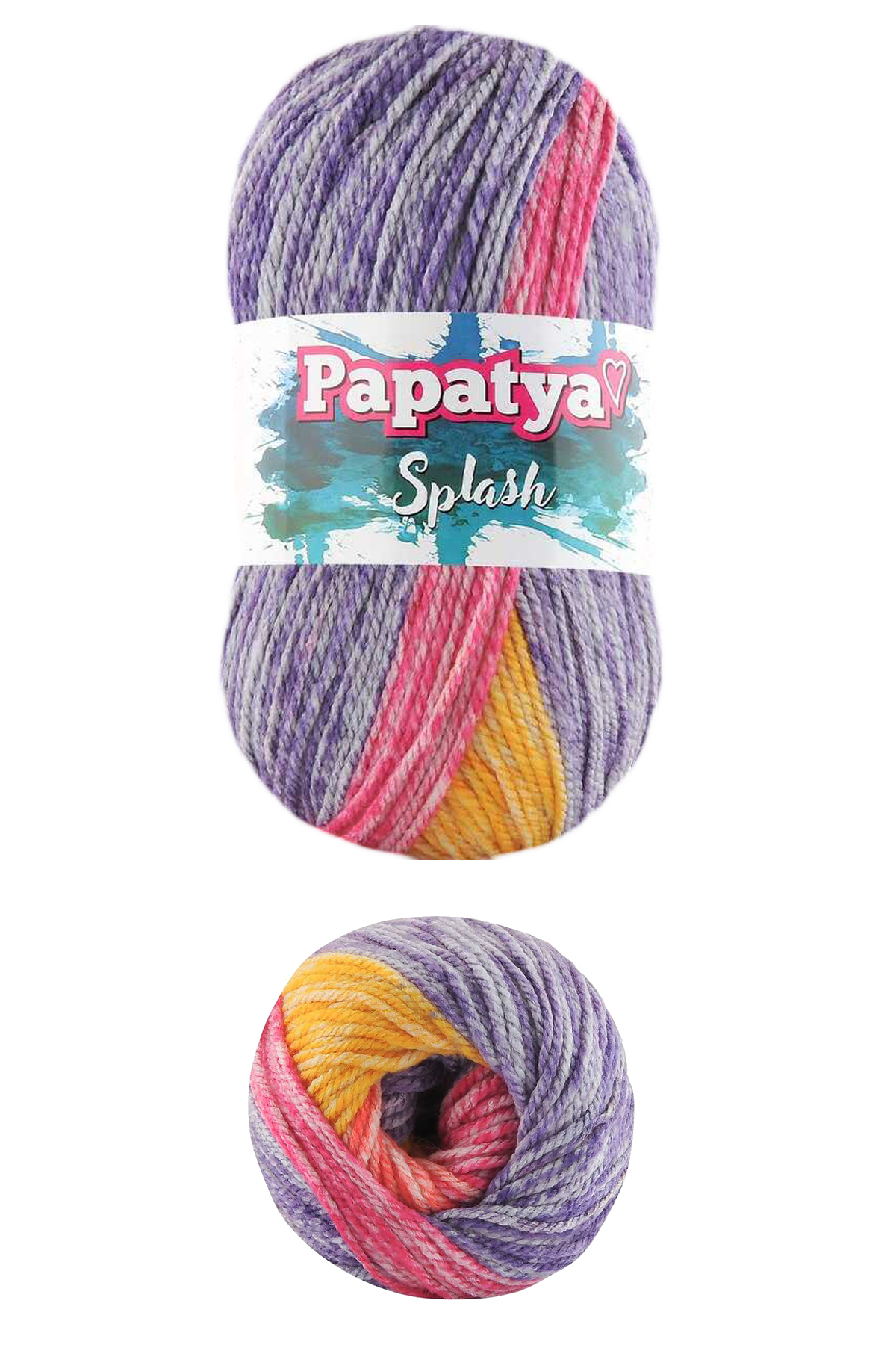 5 Adet Splash Ebruli 100 gr El Örgü İpi Yünü Renk no:01