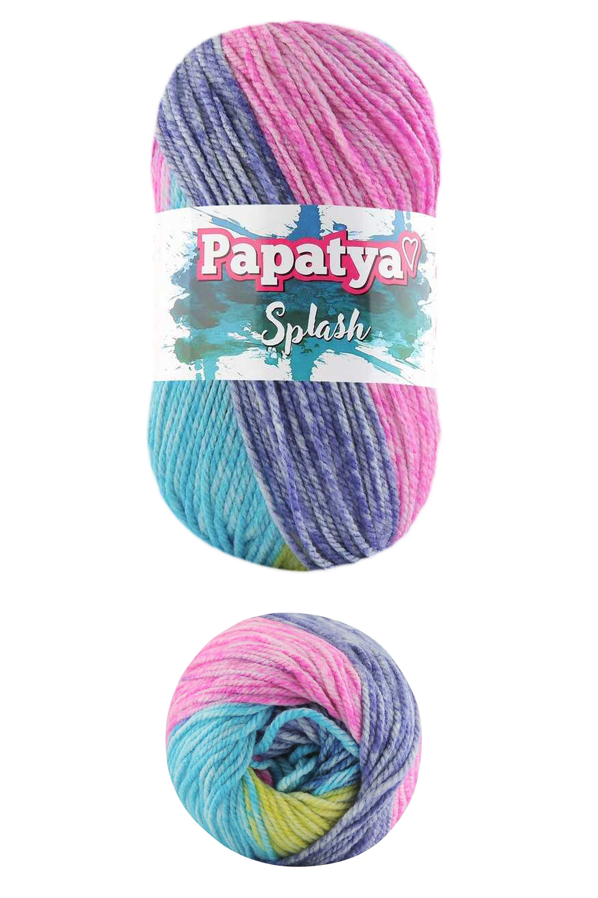 5 Adet Splash Ebruli 100 gr El Örgü İpi Yünü Renk no:02