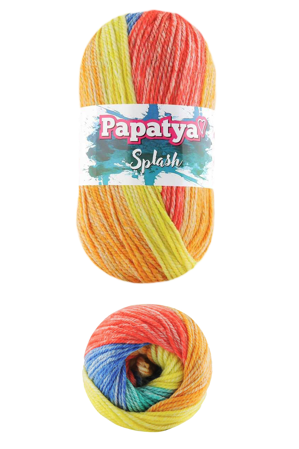 5 Adet Splash Ebruli 100 gr El Örgü İpi Yünü Renk no:04