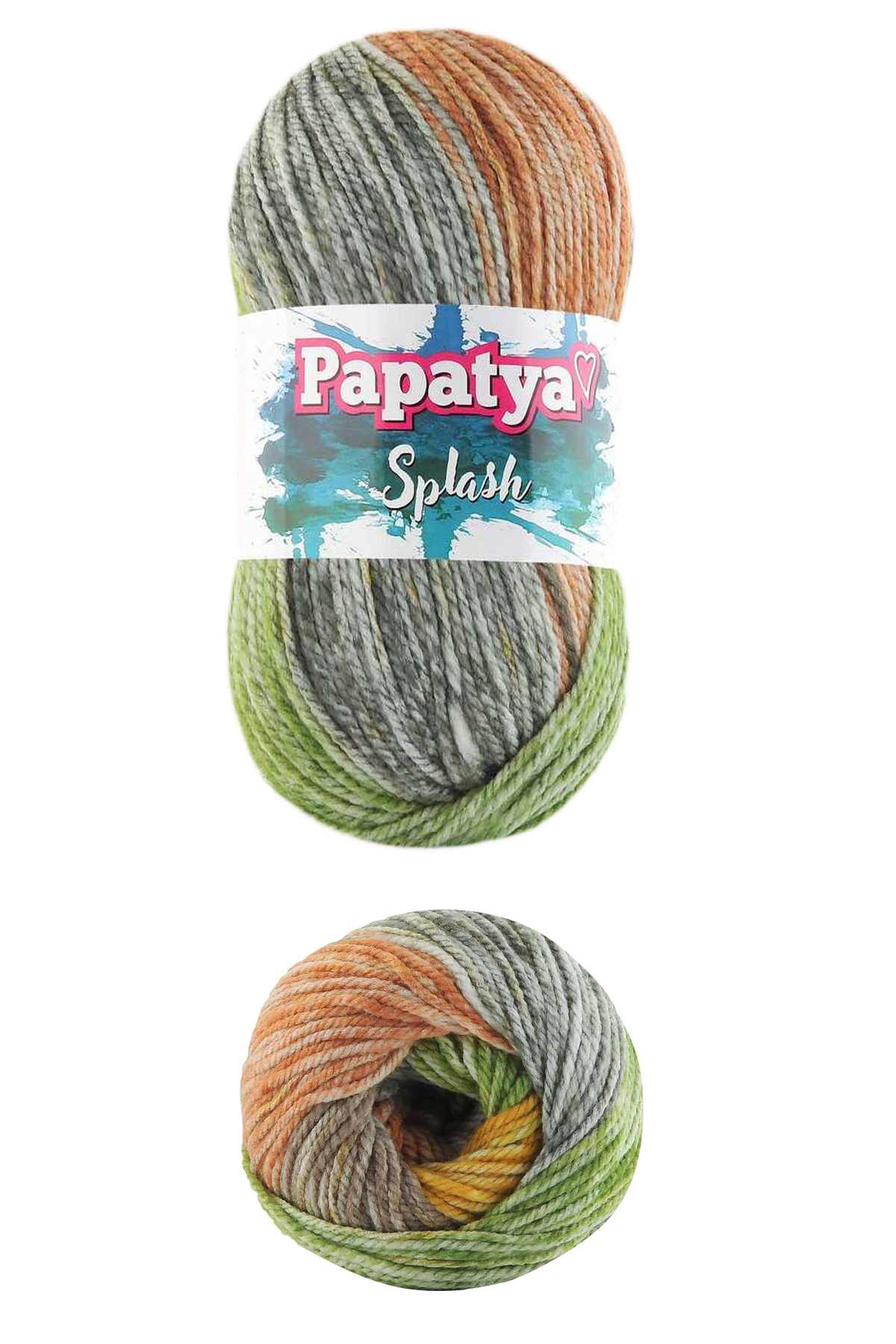 5 Adet Splash Ebruli 100 gr El Örgü İpi Yünü Renk no:05