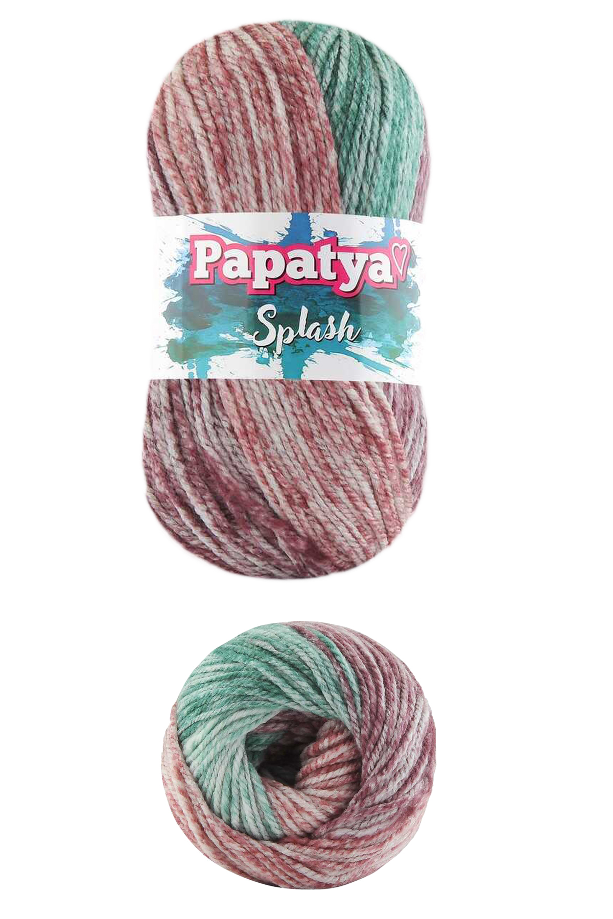 5 Adet Splash Ebruli 100 gr El Örgü İpi Yünü Renk no:07