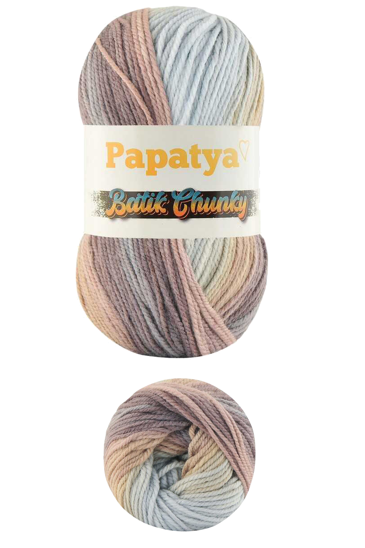 5 Adet Batik Chunky Örgü İpi Yünü Tüm Kıyafetlere Uygun - 115