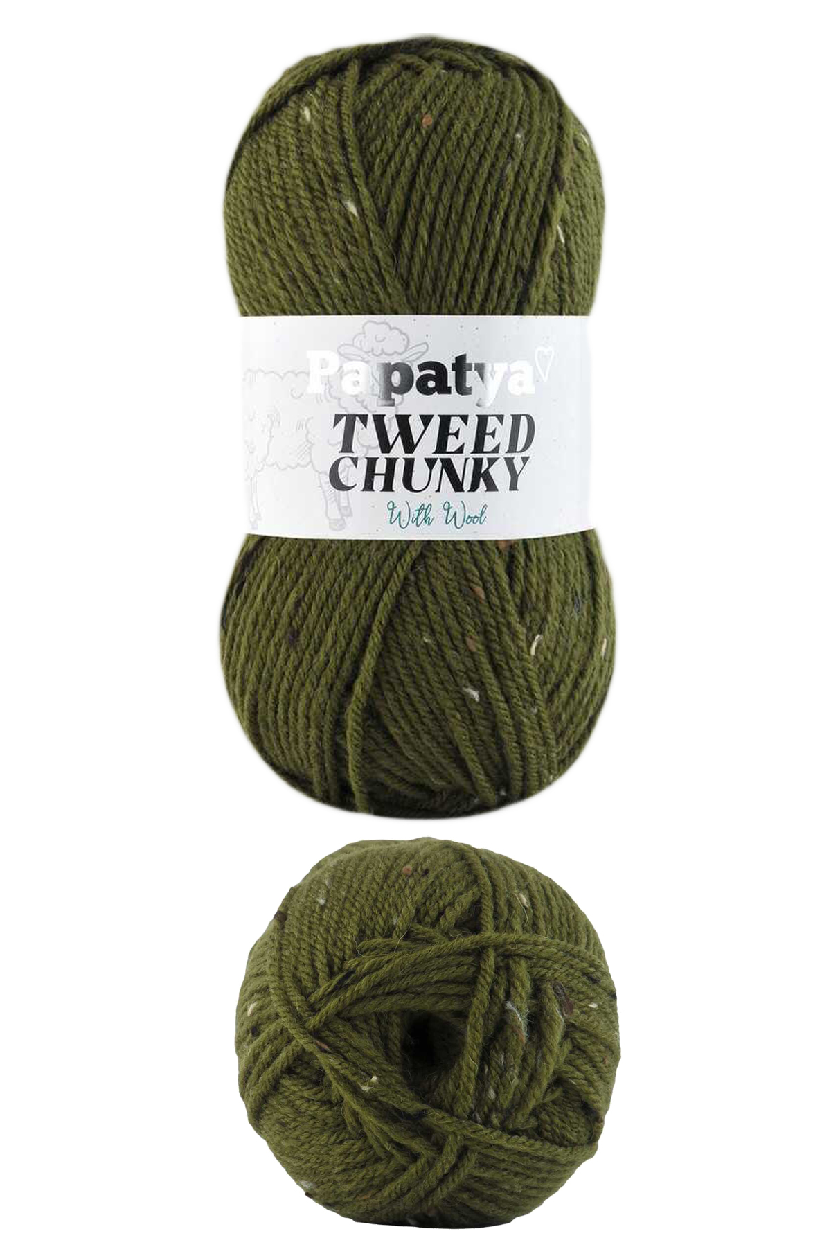 5 Adet Tweed Chunky Kırçıllı Hırka Battaniye Şapka Bere Örgü İpi Yünü - 6970