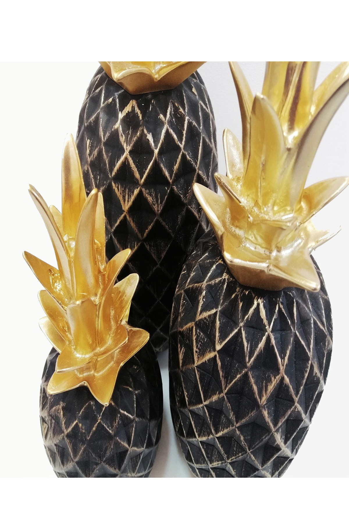 3'lü Polyester Ananas Biblo