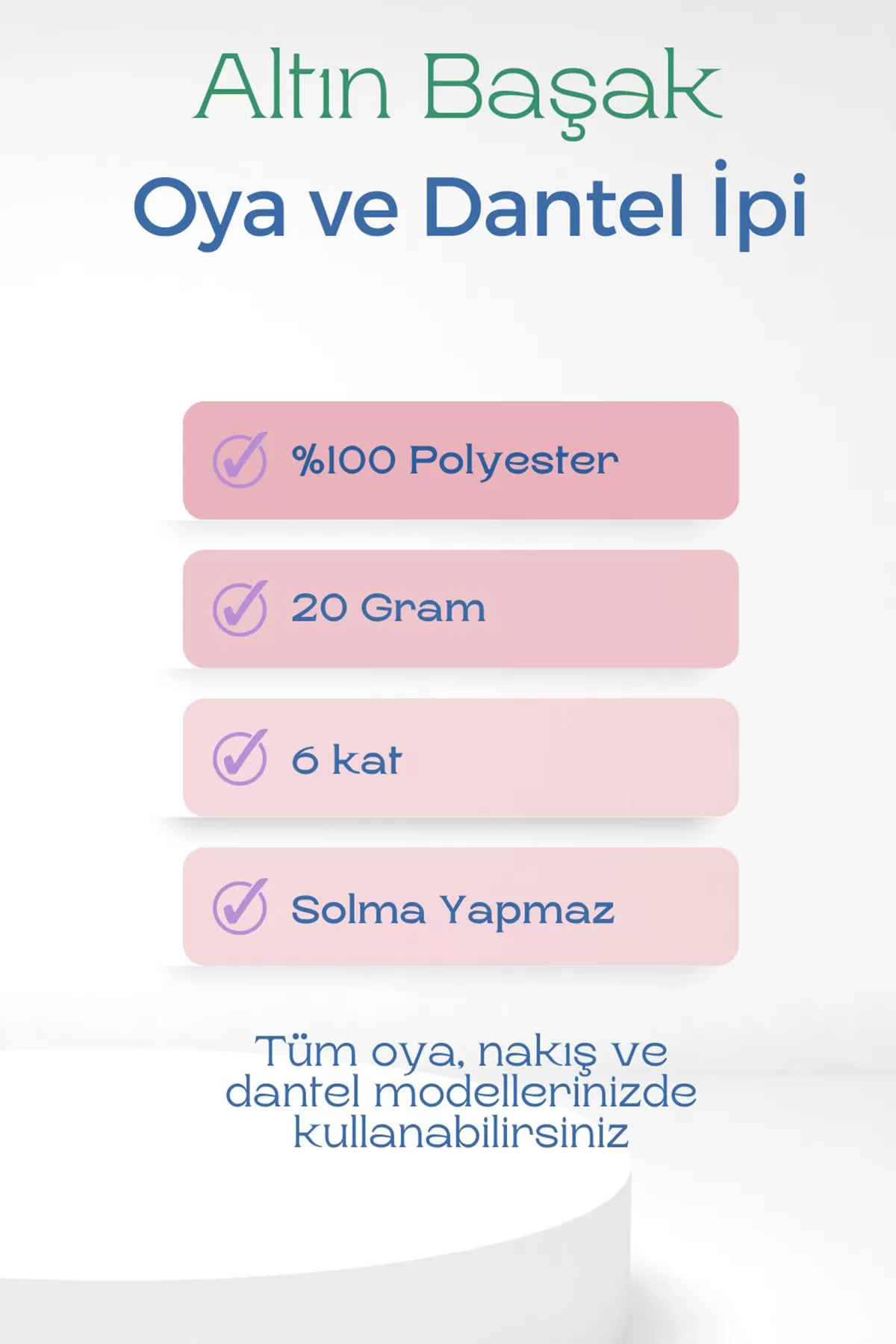 Altınbaşak Oya ve Dantel İpi 20 gr - Royaleks - No: 347