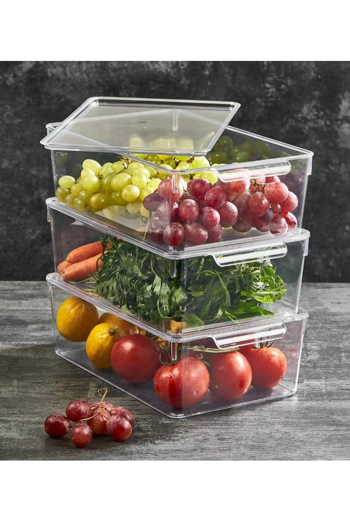 Buzdolabı Organizeri Orta Boy XL Kapaklı Royaleks-12565