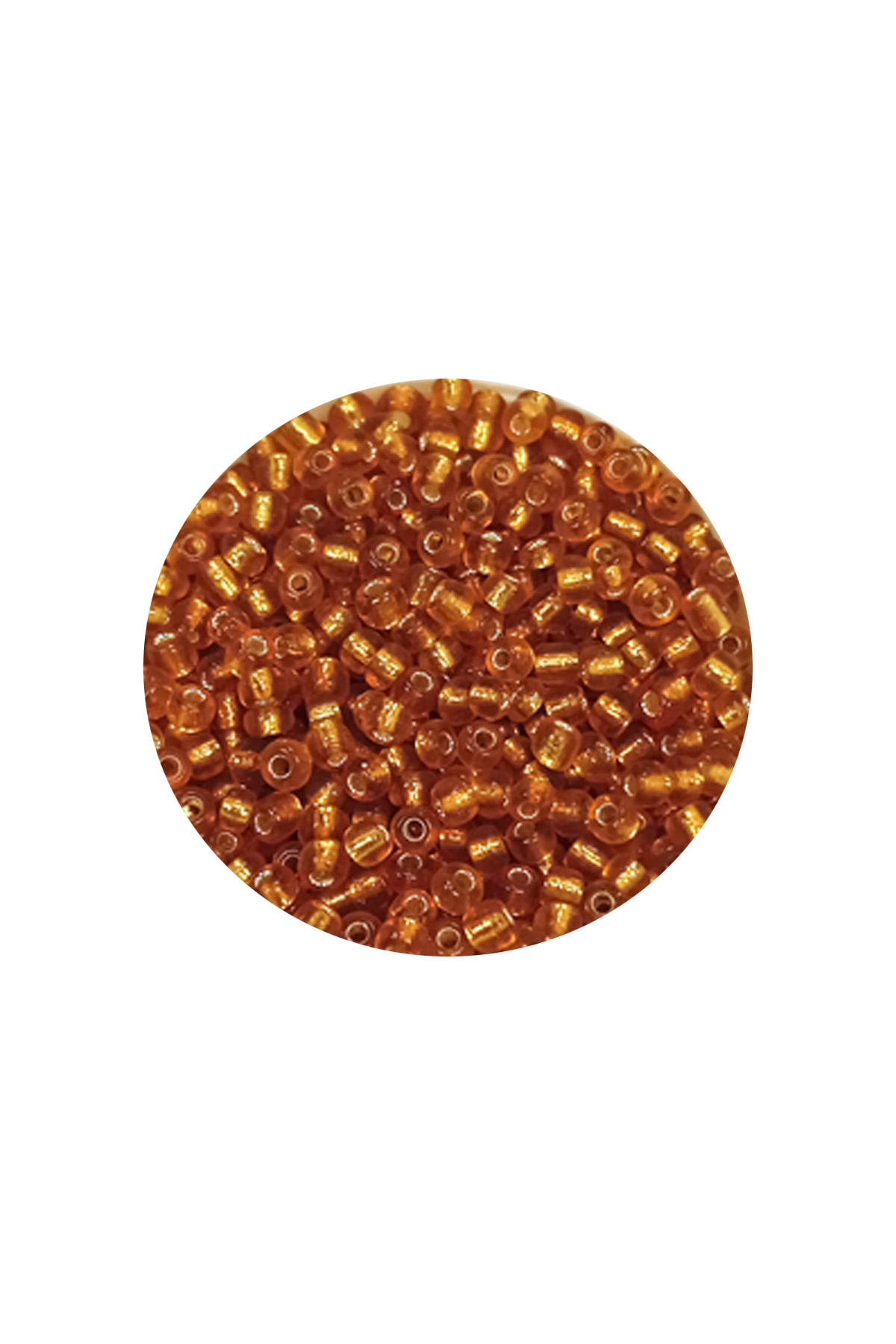 Dökme Cam Kum Boncuk (11/0) 2 mm - 20 Gram -  Koyu Bal Rengi - BNC035