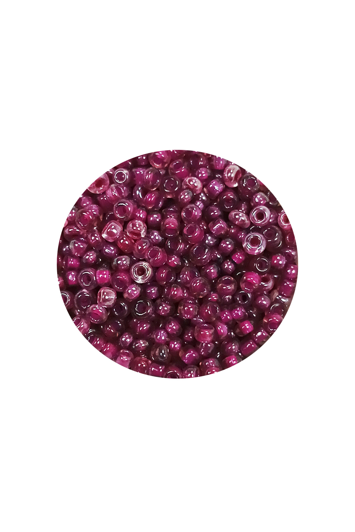 Dökme Cam Kum Boncuk (11/0) 2 mm - 60 Gram -  Mor - BNC040