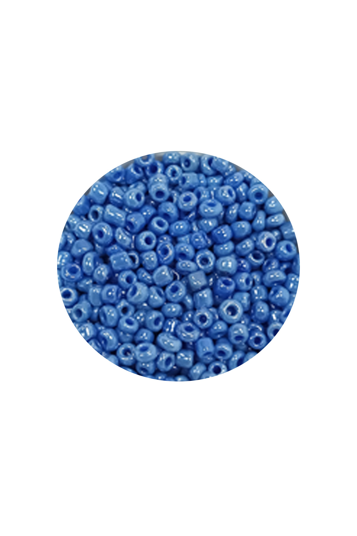 Dökme Cam Kum Boncuk (11/0) 2 mm - 60 Gram -  Mavi - BNC044