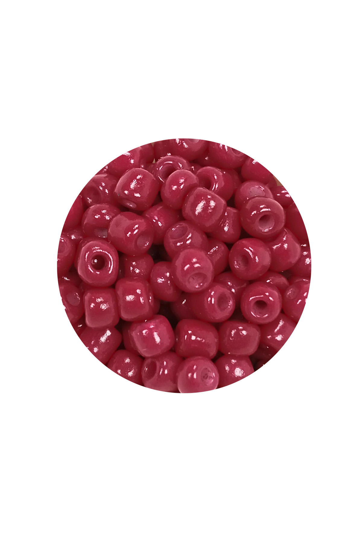 Dökme Cam Kum Boncuk Büyük Boy (6/0) 4 mm - 60 Gram - Bordo - BNC133