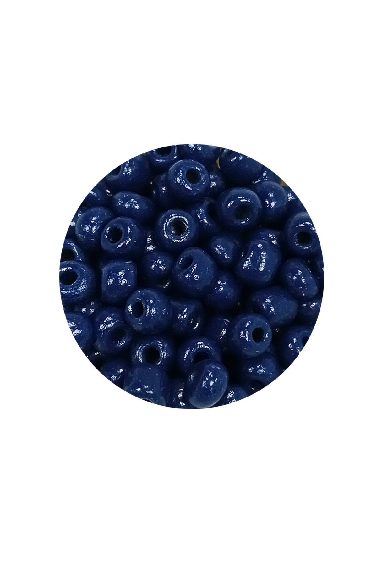 Dökme Cam Kum Boncuk Büyük Boy (6/0) 4 mm - 60 Gram - Lacivert - BNC134