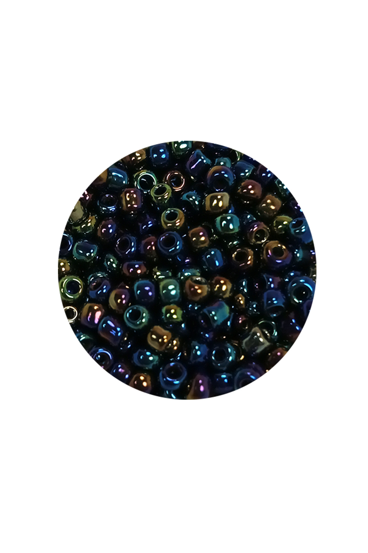 Dökme Cam Kum Boncuk (8/0) 3 mm - 60 Gram - Lacivert Yeşil - BNC210