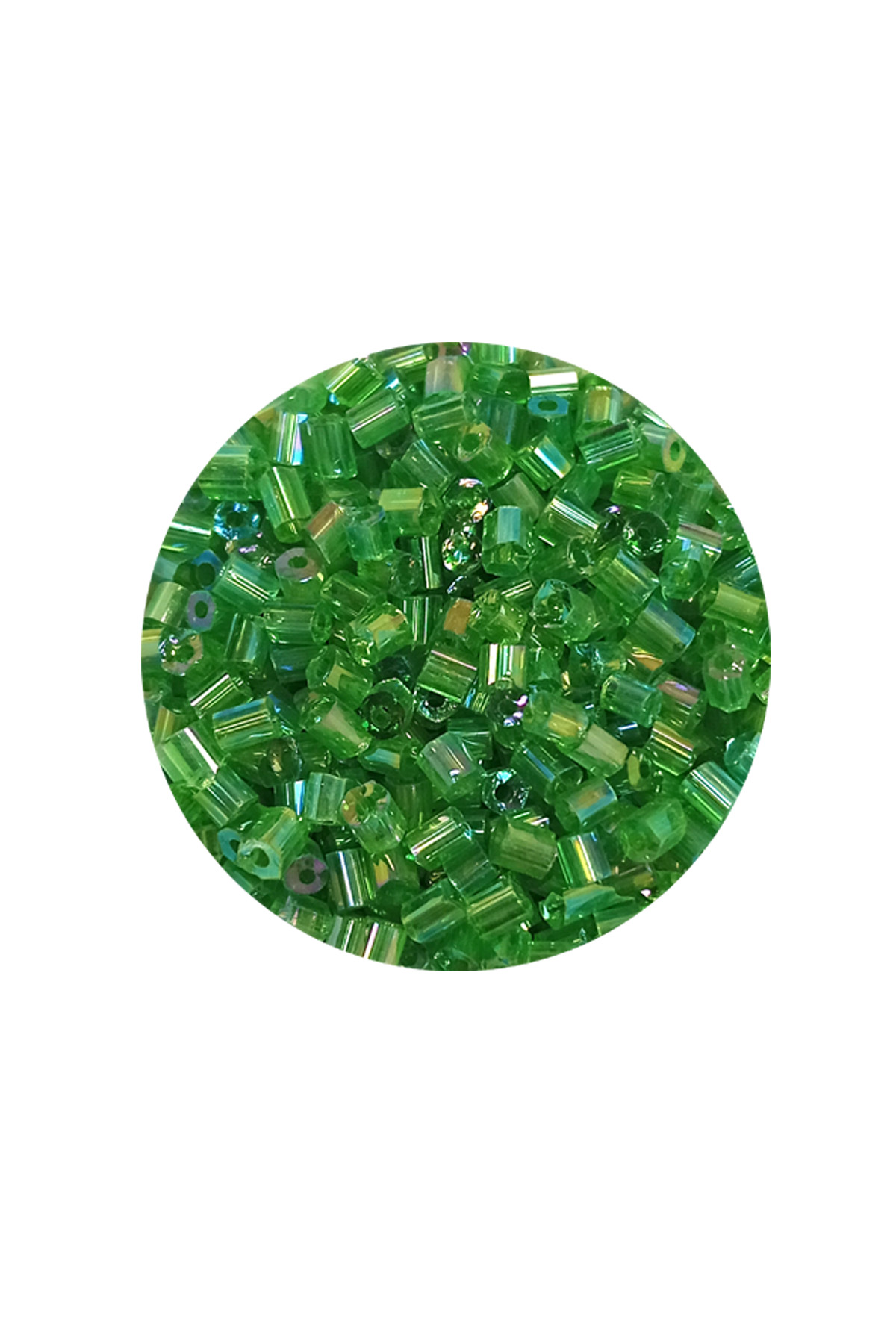 Kesme Cam Boncuk 2mm - 60 Gram - Şeffaf Yeşil - BNC355