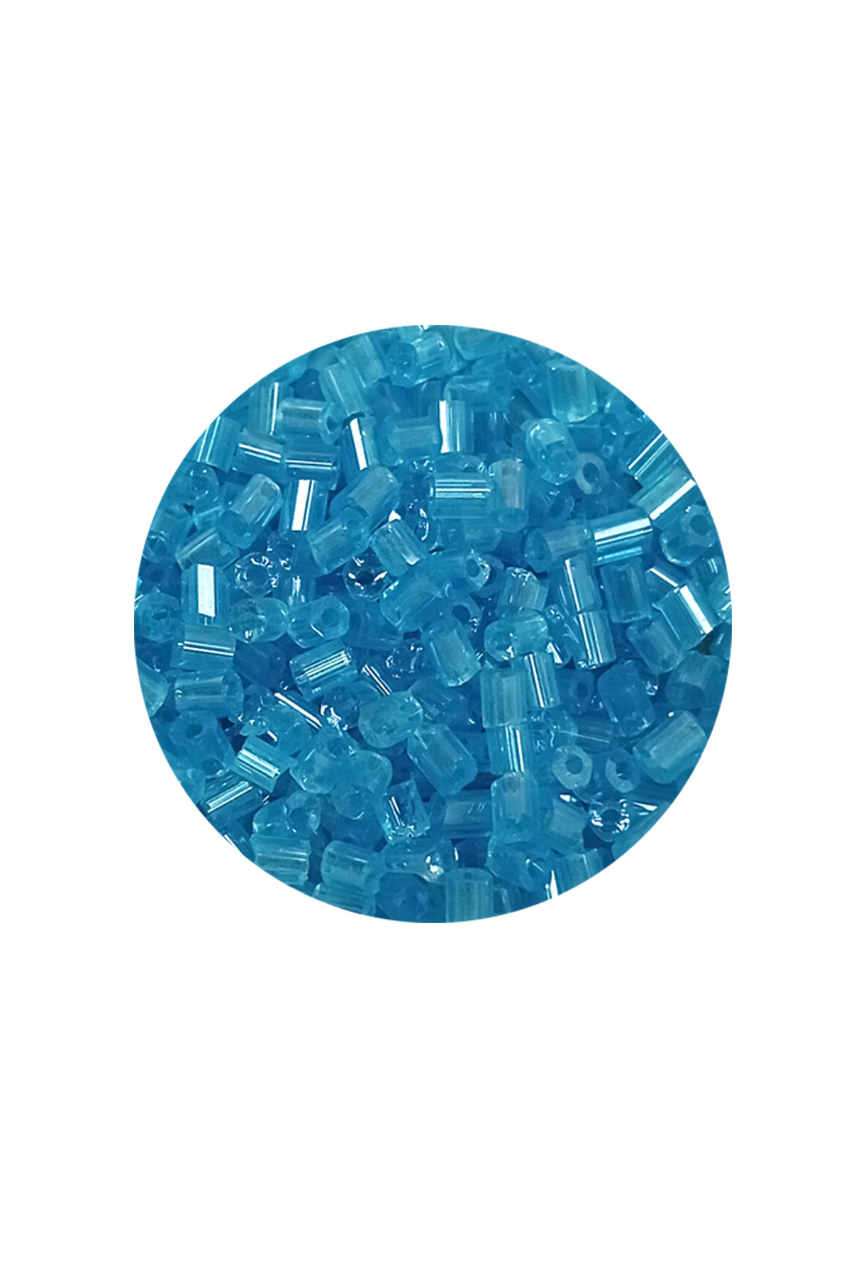 Kesme Cam Boncuk 2mm - 60 Gram - Şeffaf Turguaz - BNC397