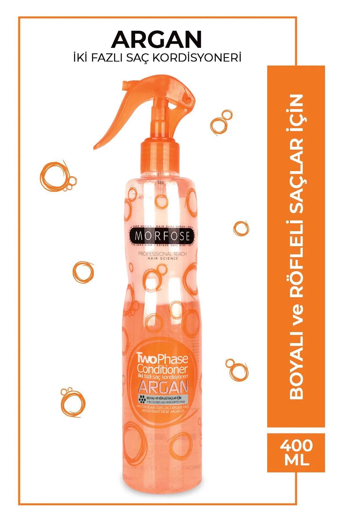 Argan Çift Fazlı Kondisyoner Fön Suyu 400 ML - mrfs