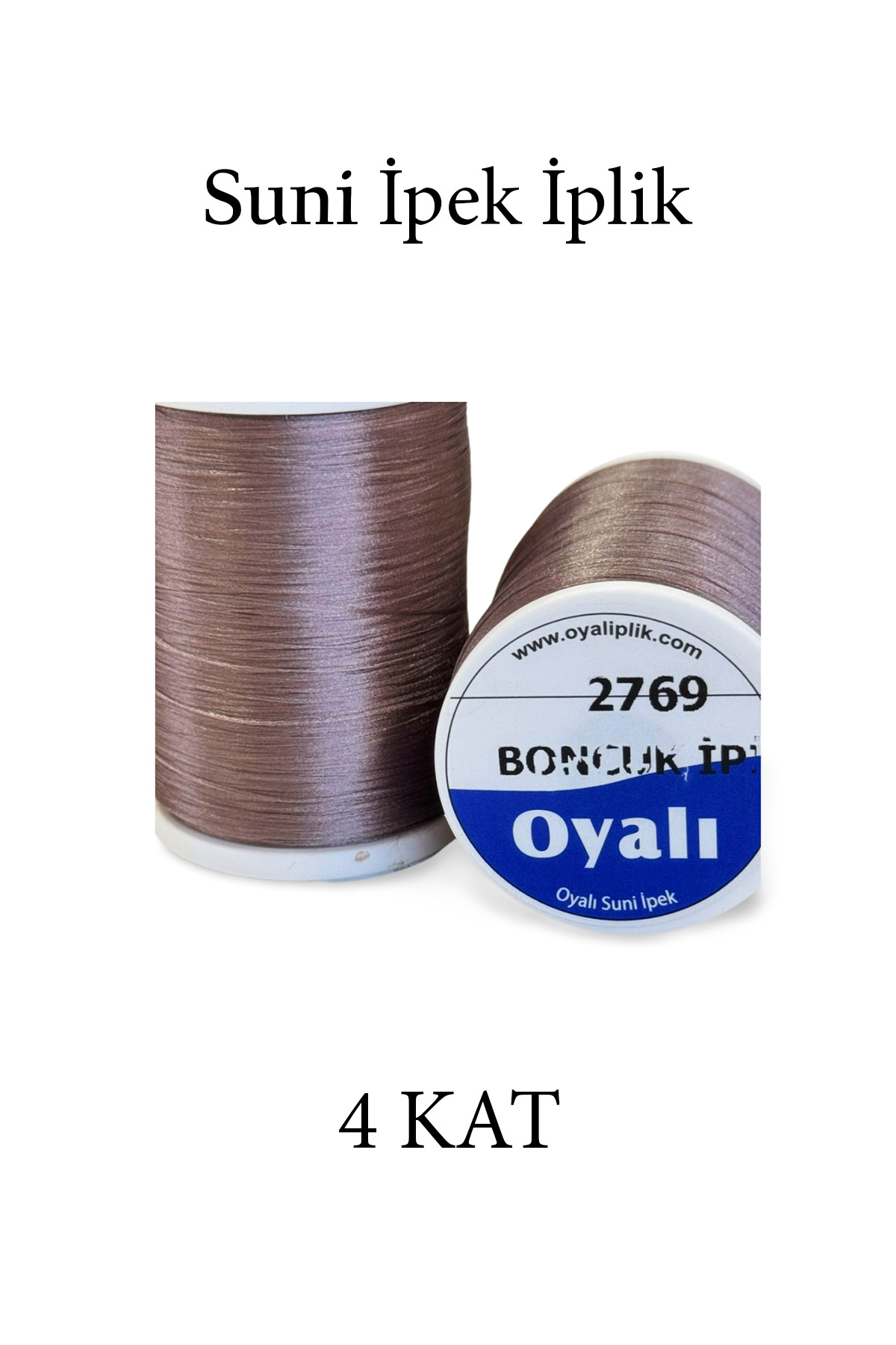 Oyalı 4 Kat Suni İpek İplik İğne Oyası Boncuk İpi Tığ Oyası No:2769