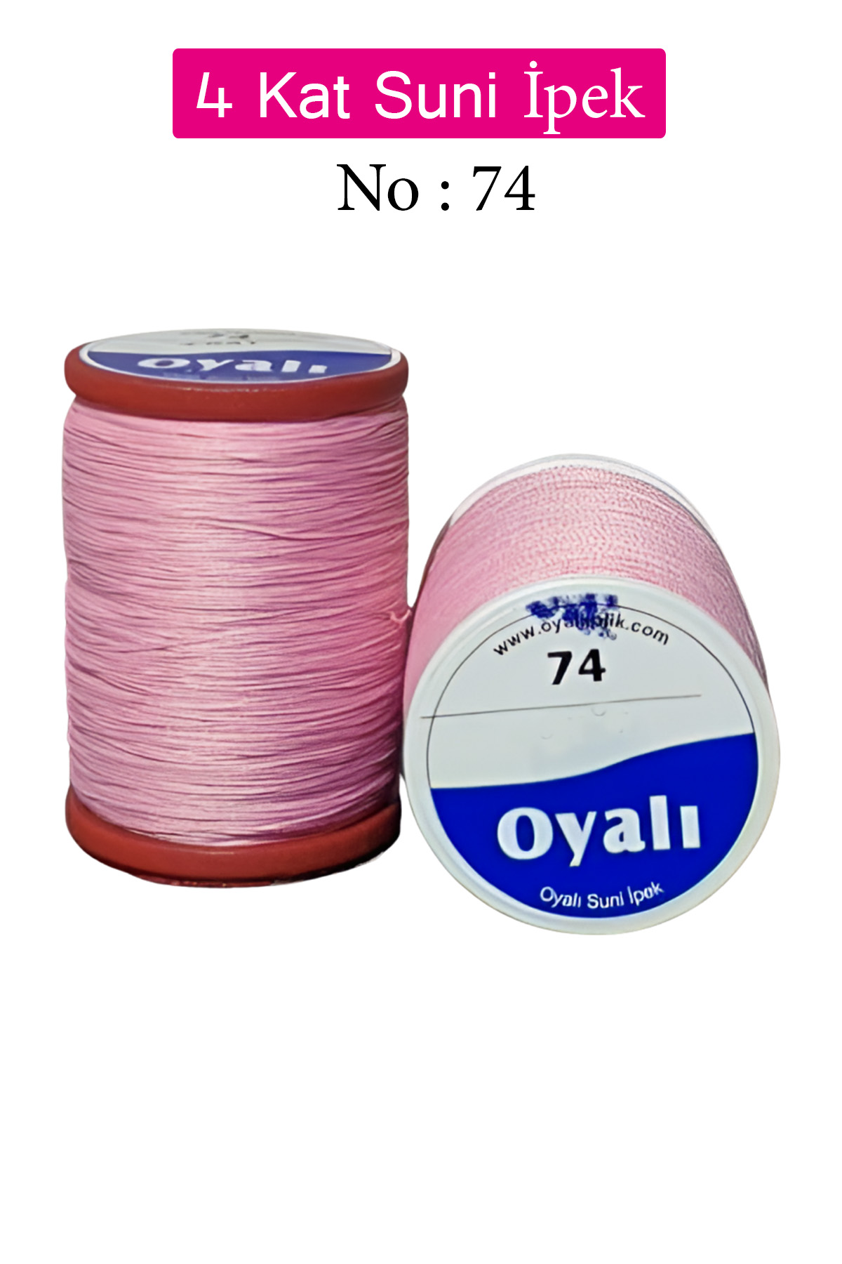 Oyalı 4 Kat Suni İpek İplik İğne Oyası Boncuk İpi Tığ Oyası No:74