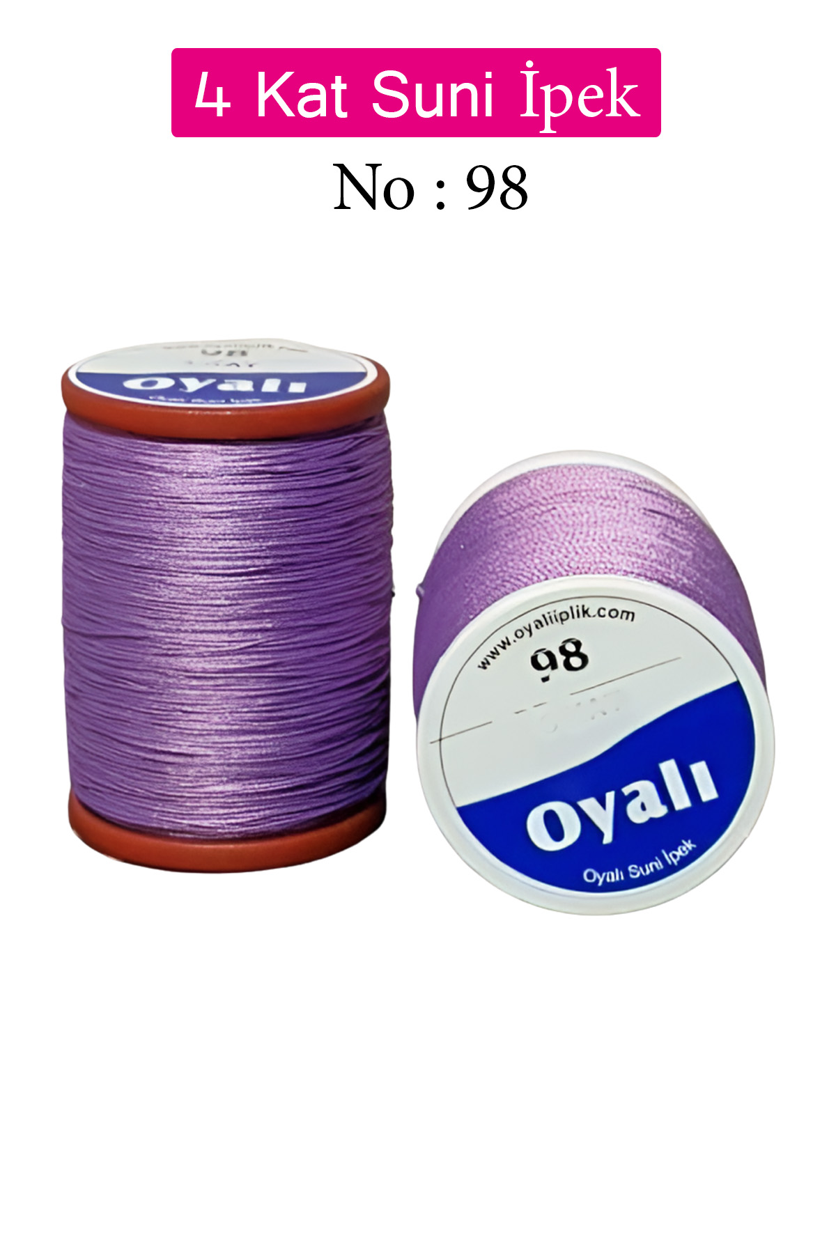 Oyalı 4 Kat Suni İpek İplik İğne Oyası Boncuk İpi Tığ Oyası No:98