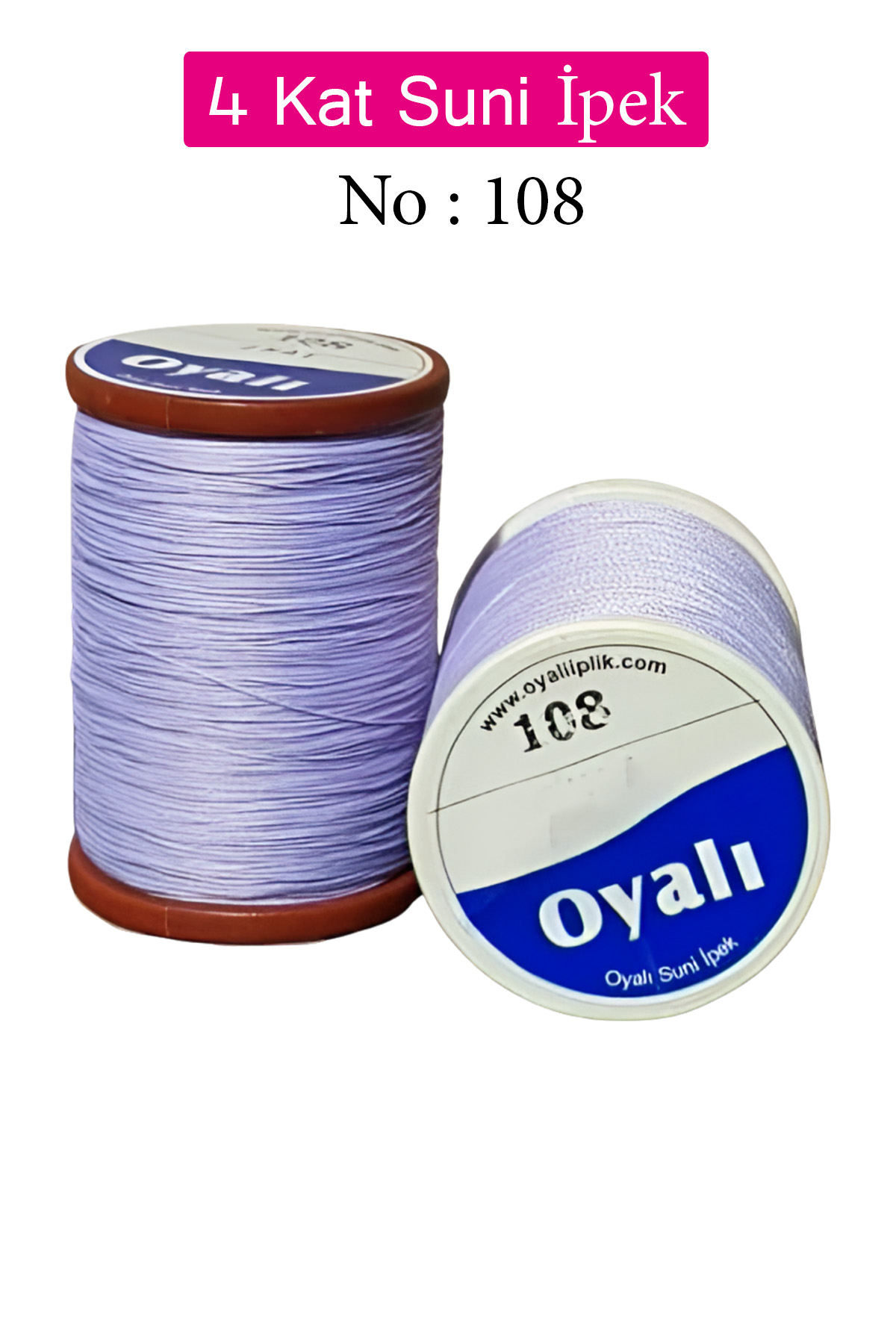 Oyalı 4 Kat Suni İpek İplik İğne Oyası Boncuk İpi Tığ Oyası No:108