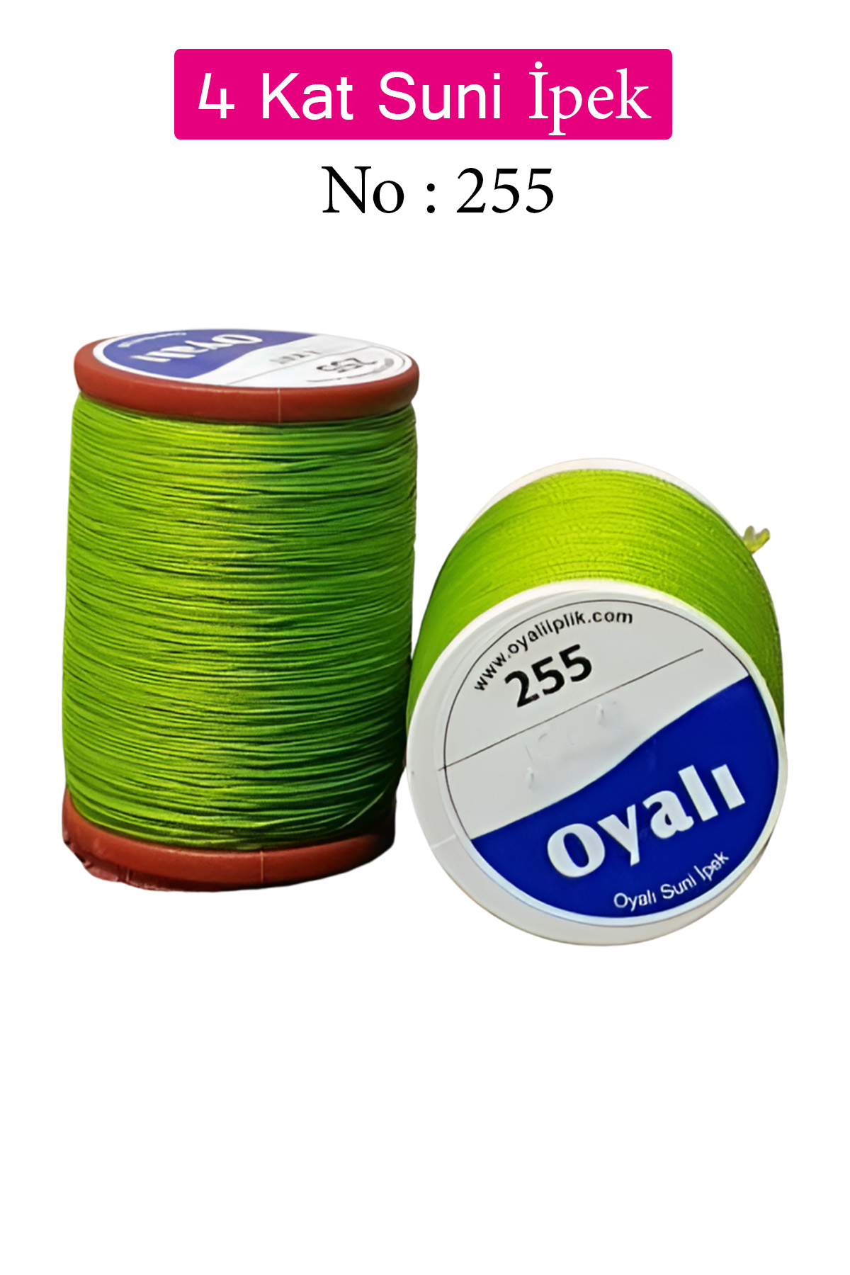 Oyalı 4 Kat Suni İpek İplik İğne Oyası Boncuk İpi Tığ Oyası No:255