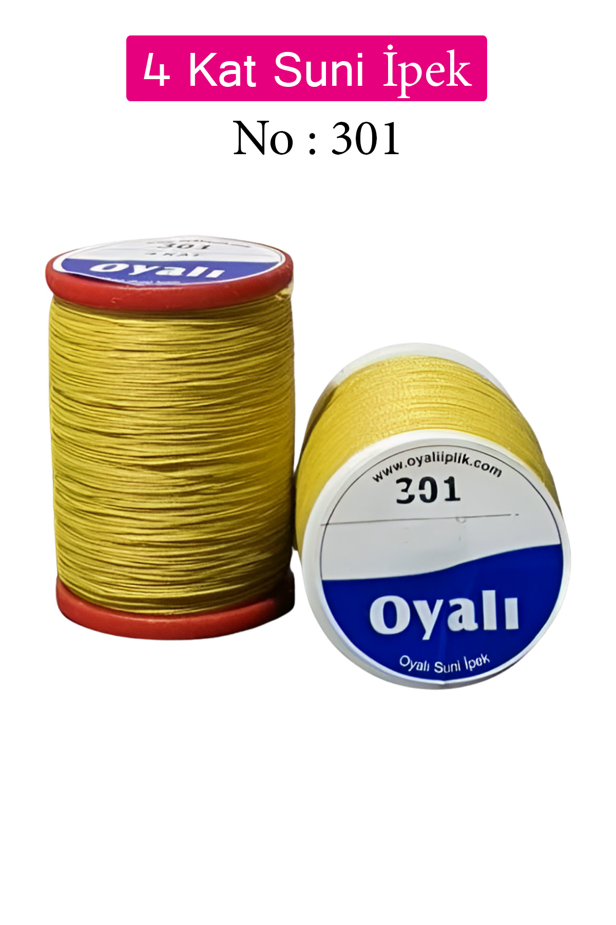 Oyalı 4 Kat Suni İpek İplik İğne Oyası Boncuk İpi Tığ Oyası No:301