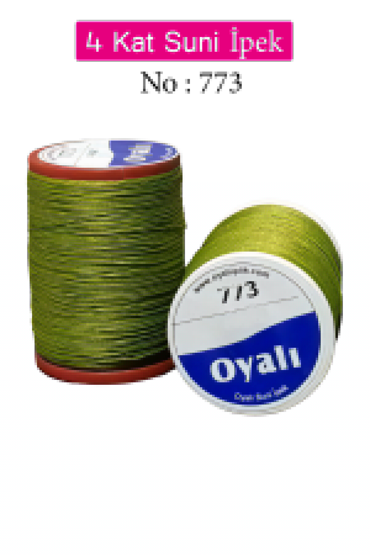 Oyalı 4 Kat Suni İpek İplik İğne Oyası Boncuk İpi Tığ Oyası No:773