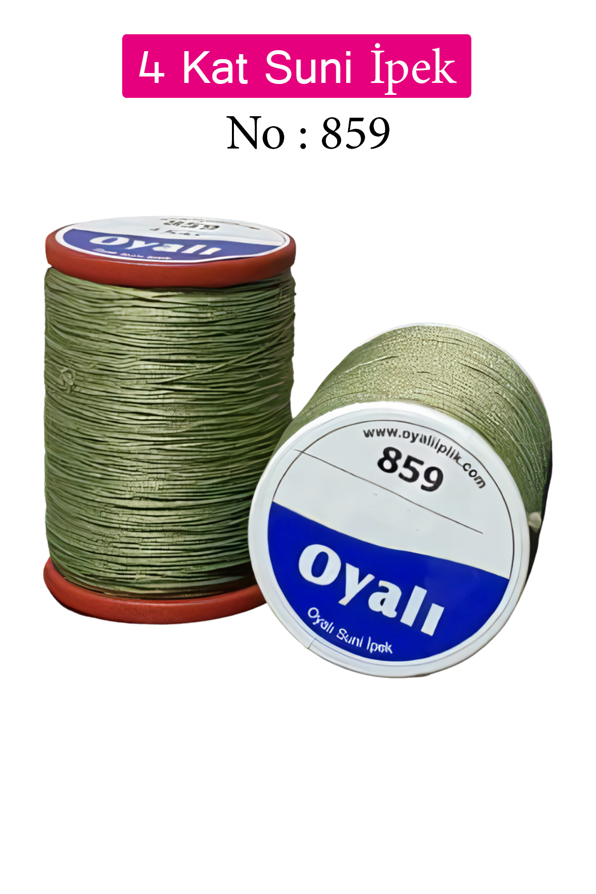 Oyalı 4 Kat Suni İpek İplik İğne Oyası Boncuk İpi Tığ Oyası No:859