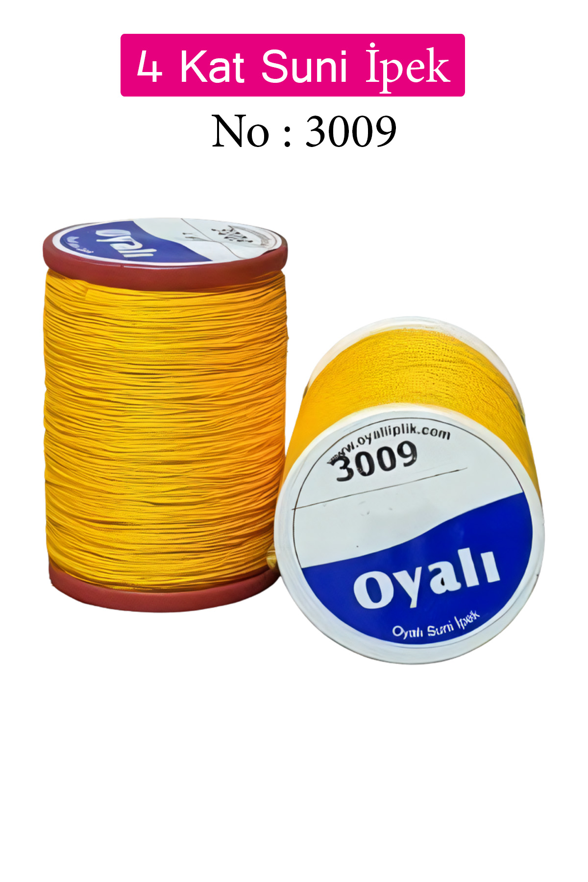 Oyalı 4 Kat Suni İpek İplik İğne Oyası Boncuk İpi Tığ Oyası No:3009