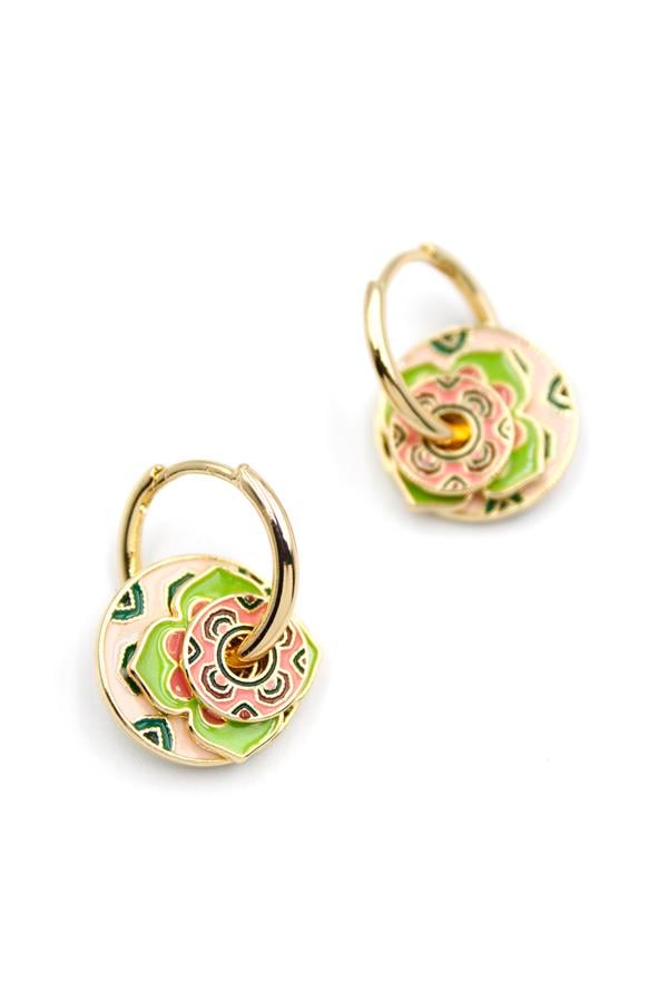 Etnik Charm Küpe - Altın